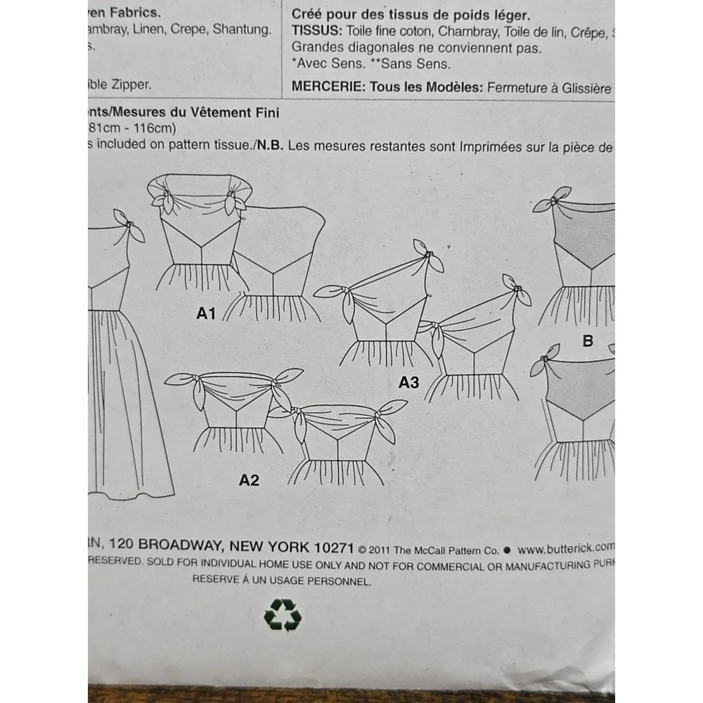Butterick B5708 RETRO 53 Flared Dress Shoulder Ties Sewing Pattern sz 6-14